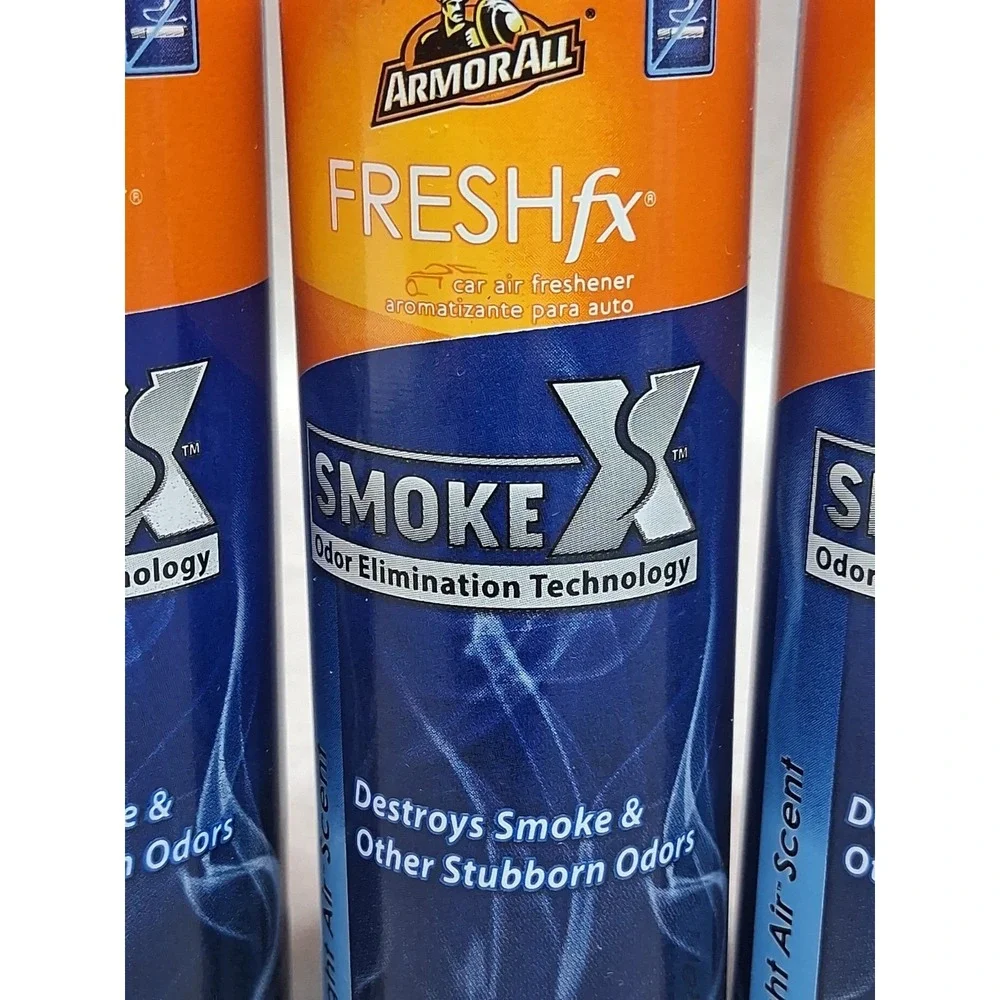 FRESHfx ArmorAll Smoke-X 3.5oz Spray Smoke Odor Eliminator Midnight Air Scent(3)